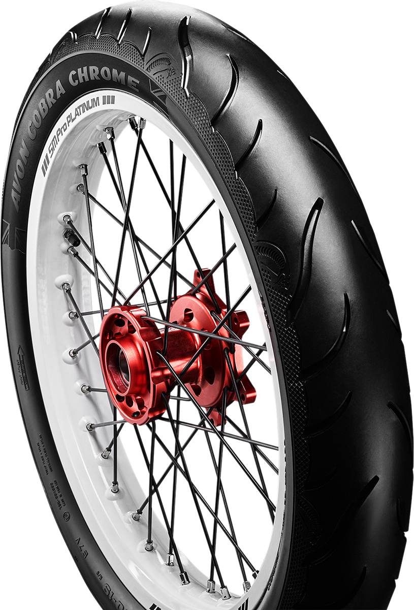 AVON Cobra Chrome AV91 Front Tire - 130/70R18 63V for Cruiser and Touring Bikes