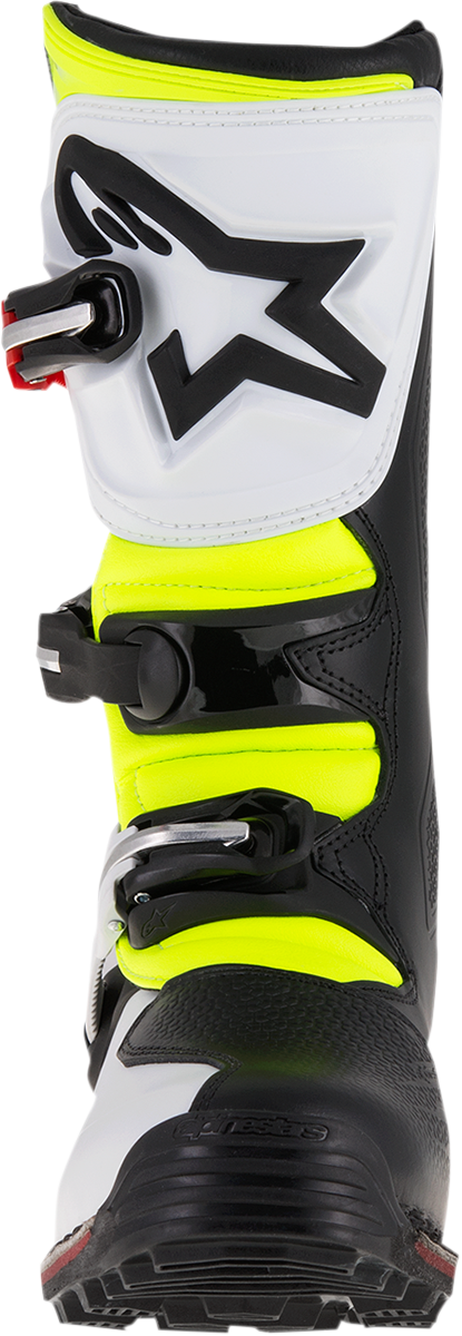 ALPINESTARS Tech-T Boots - White/Red/Yellow Fluorescent/Black - US 7 / EU 40.5 2004017-2351-7