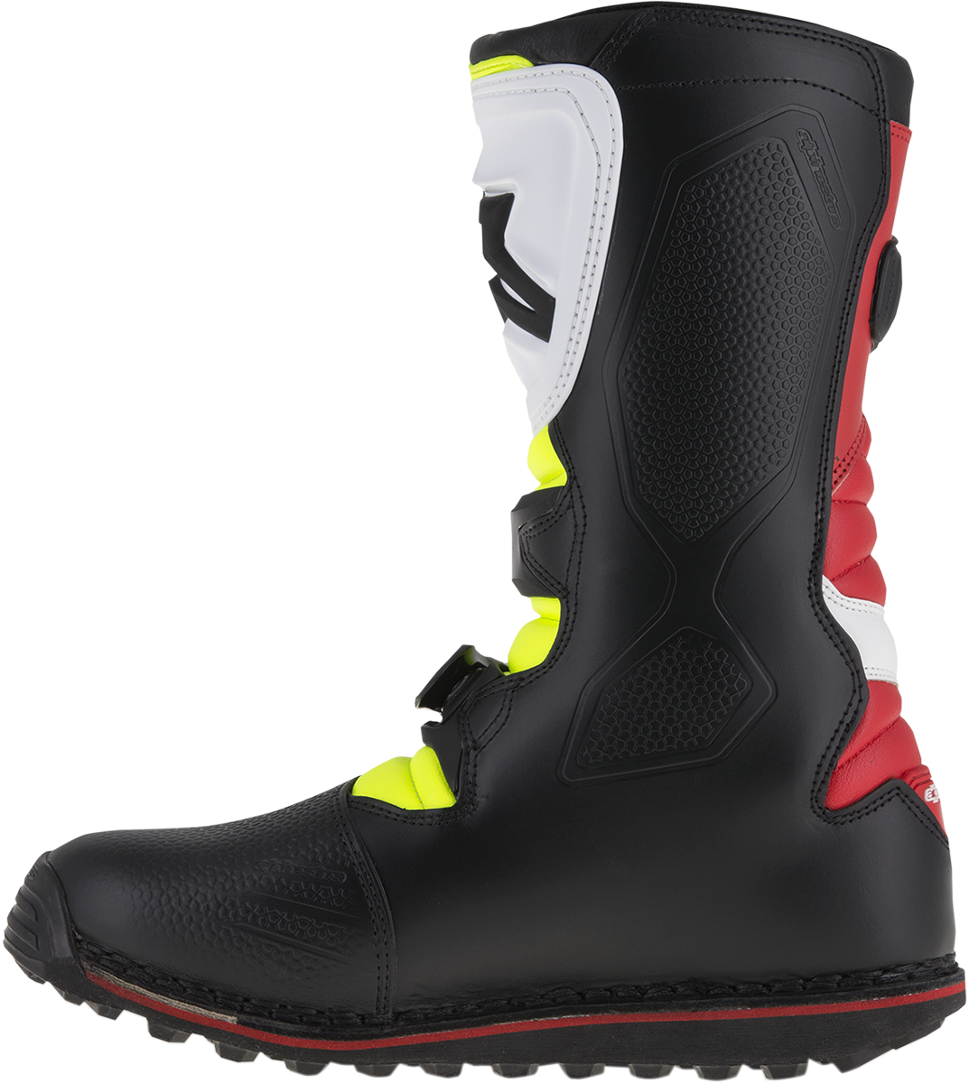 ALPINESTARS Tech-T Boots - White/Red/Yellow Fluorescent/Black - US 7 / EU 40.5 2004017-2351-7