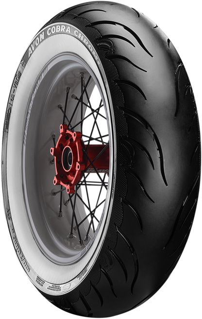 AVON Cobra Chrome AV92 Rear Tire - 150/80R16 Wide Whitewall - 71V by AVON