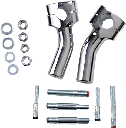 BARON Kickback Handlebar Risers - 1 inch BA-7410U for Comfortable Motorcycle Riding