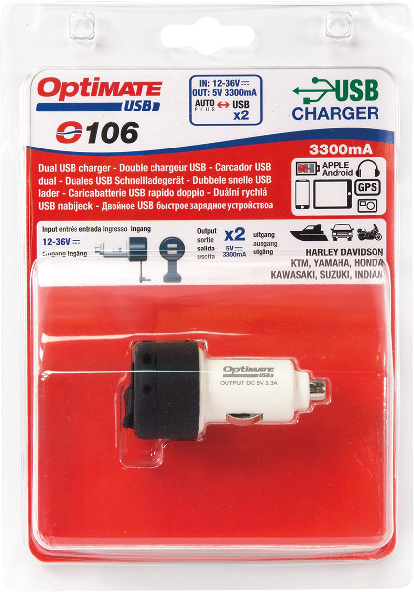 TECMATE Dual USB Fast Charger O-106