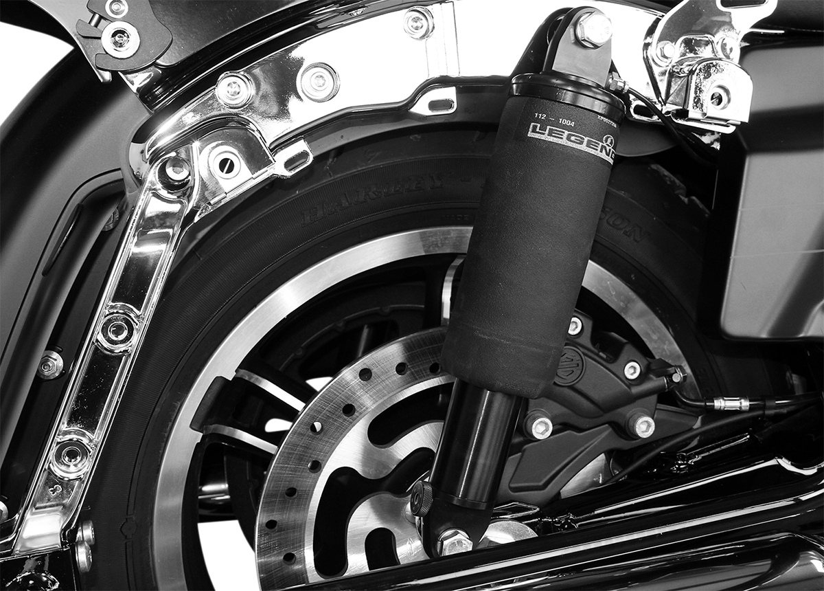 LEGEND SUSPENSION AIR-A FL Adjustable Air Suspension with Black Handlebar Control for FLH - Part 1311-0153