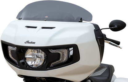 KLOCK WERKS Flare® Windshield - 8" - Dark Smoke - '20-'25 Indian KWW-04-0580