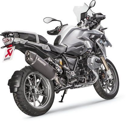 AKRAPOVIC Slip-On Line Muffler - Black - Titanium - R1200GS/Adventure S-B12SO16-HAABL
