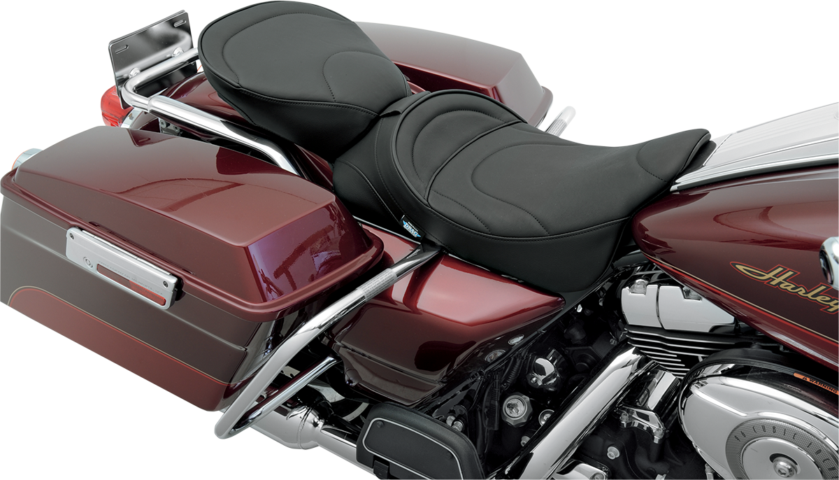 DRAG SPECIALTIES SEATS Pillion Seat - Mild Stitched - Wide - FL '00-'22 0801-0467