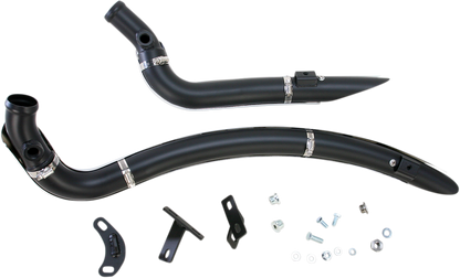 BASSANI XHAUST Sweeper Exhaust - Black/Chrome 1SD2F