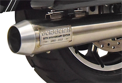 BASSANI XHAUST 2-into-1 50th Anniversary Road Rage III Exhaust System - Stainless Steel - M8 FL 1F50SS