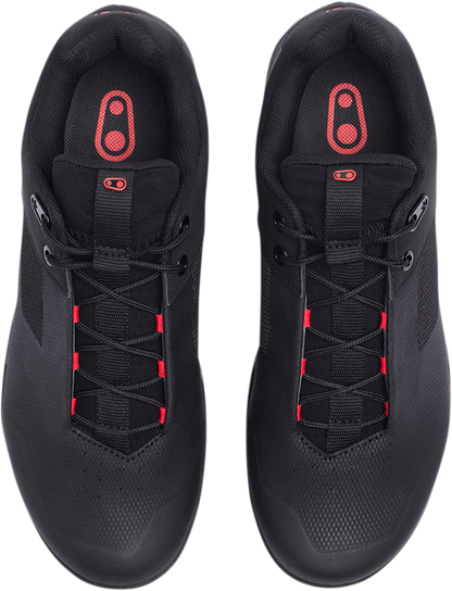 CRANKBROTHERS Mallet Lace Clip-In Shoes - Black/Red - US 12.5 MAL01030A-12.5