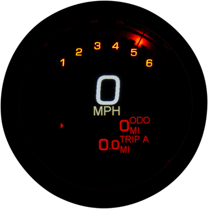 DAKOTA DIGITAL Tank Speedometer - Black Bezel - 3-3/8" MLX-3012-K