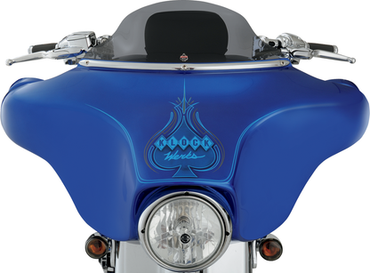 KLOCK WERKS Flare® Windshield - 6-1/2" - Smoke - '96-'13 FLH KWW-01-0199