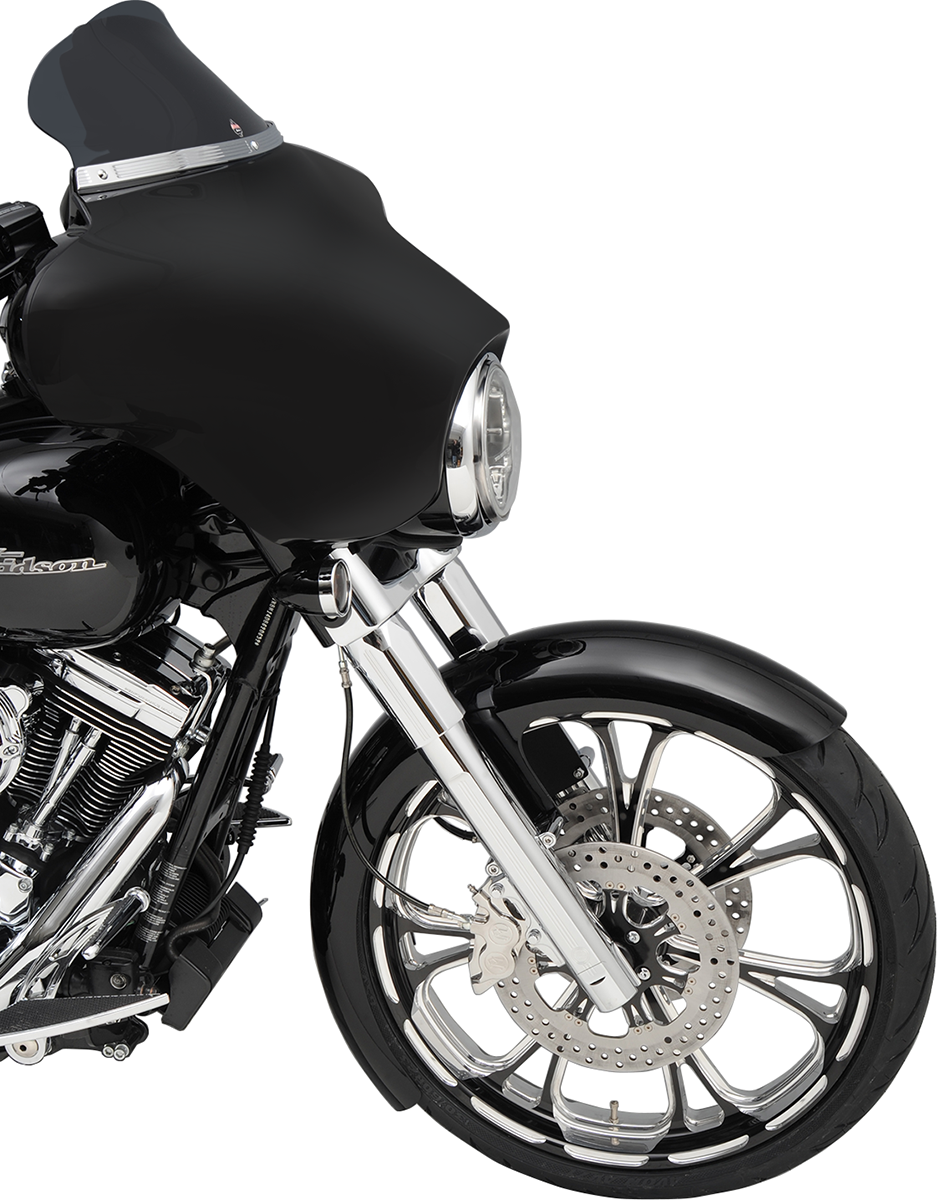 KLOCK WERKS Flare® Windshield - 6-1/2" - Smoke - '96-'13 FLH KWW-01-0199