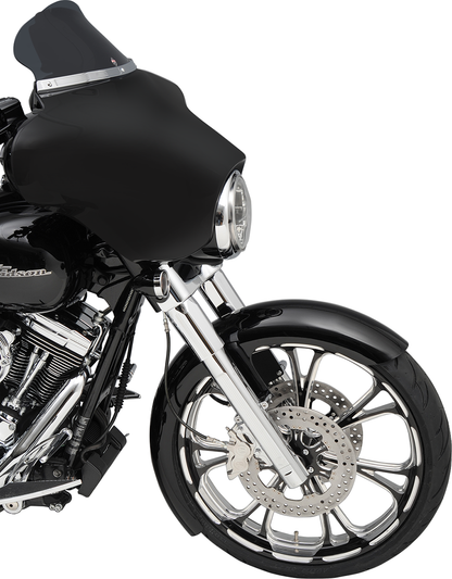 KLOCK WERKS Flare® Windshield - 6-1/2" - Smoke - '96-'13 FLH KWW-01-0199