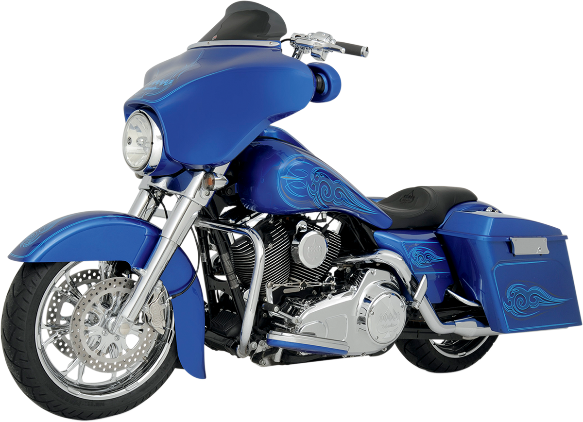 KLOCK WERKS Flare® Windshield - 6-1/2" - Smoke - '96-'13 FLH KWW-01-0199