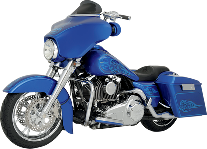 KLOCK WERKS Flare® Windshield - 6-1/2" - Smoke - '96-'13 FLH KWW-01-0199