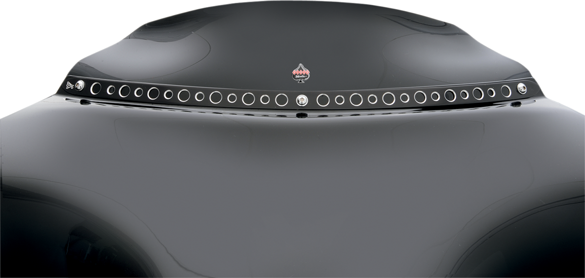KLOCK WERKS Flare® Windshield - 3-1/2" - Black - '96-'13 FLH KWW-01-0204