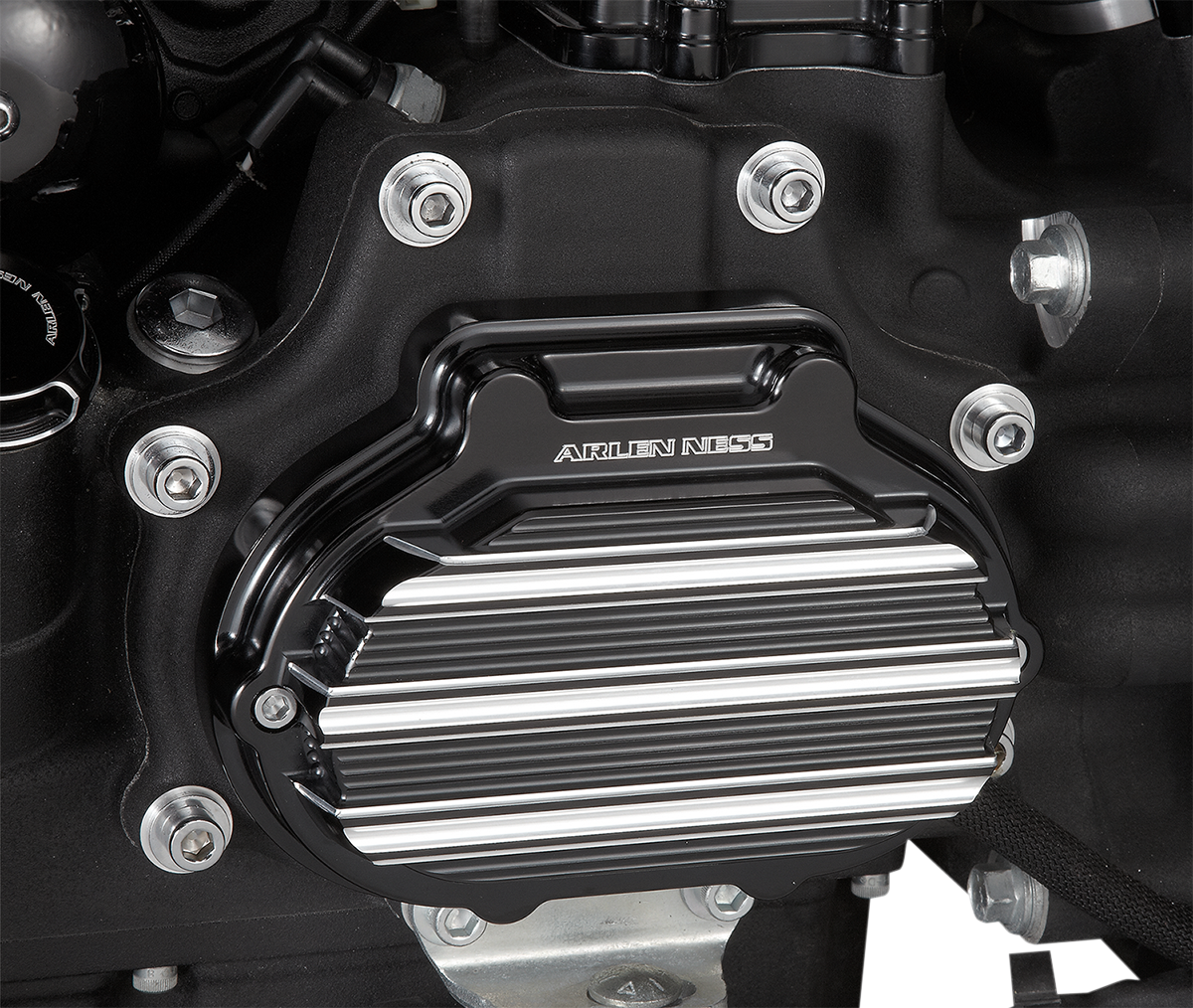 ARLEN NESS 10-Gauge Hydraulic Clutch Actuator Cover - Black/Machined - '14-'20 Harley-Davidson 03-823