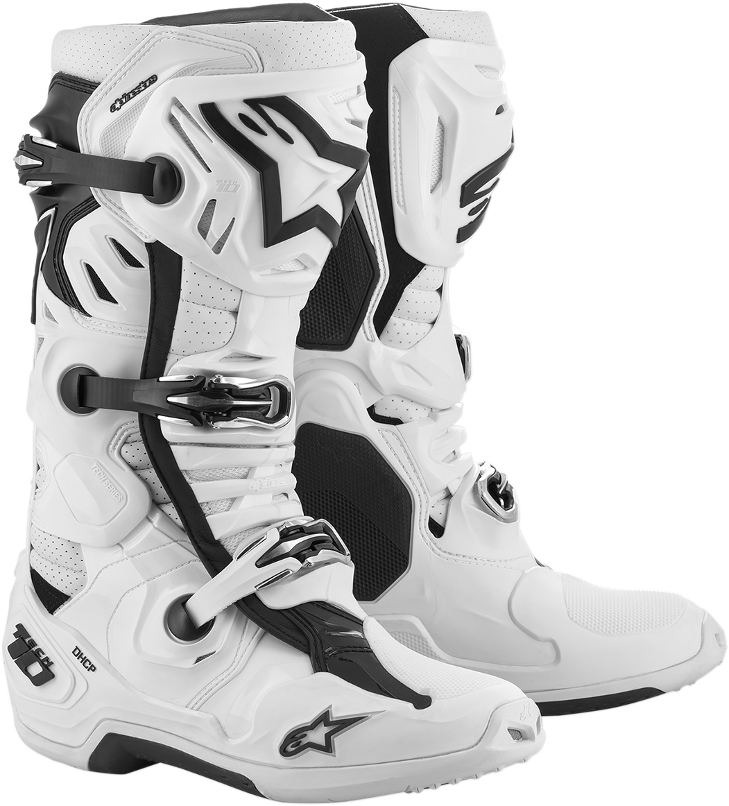 ALPINESTARS Tech 10 Supervented Boots - White - US 13 / EU 48 2010520-20-13