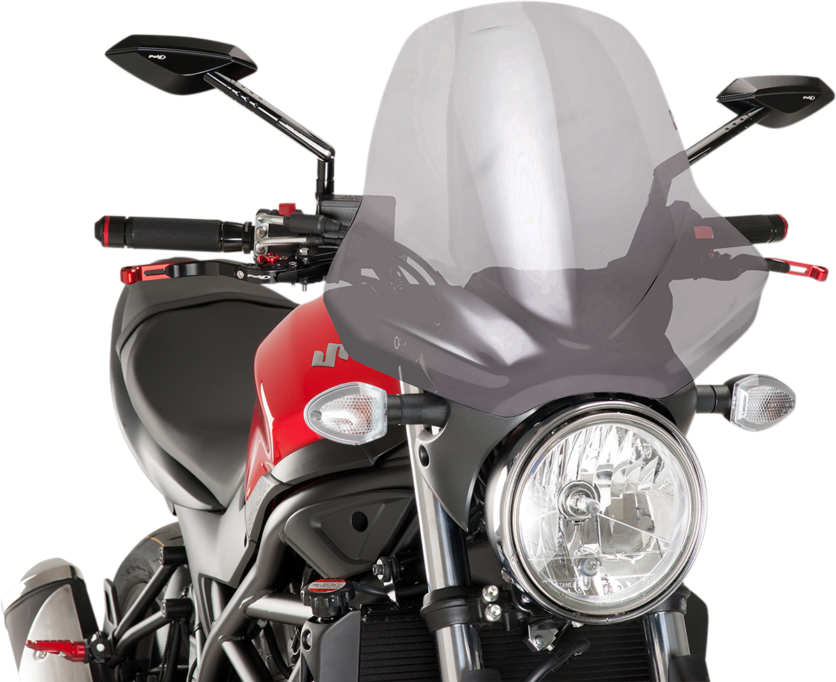 PUIG HI-TECH PARTS New Generation Windscreen - 18-7/8" - Smoke 5267H