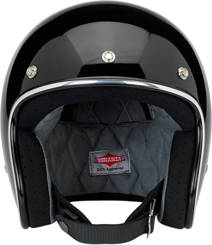 BILTWELL Bonanza Helmet - Gloss Black - Small 1001-101-202