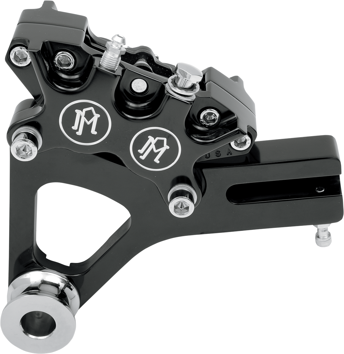 PERFORMANCE MACHINE (PM) 4-Piston Caliper - Rear - Contrast Cut™ - 08-17 FXD 1259-0052-BM