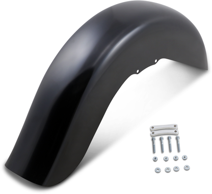 KLOCK WERKS Benchmark Front Fender - Non-Raked - Black - 16"-19" - HD Touring/Trike KWF-01-0100-2014
