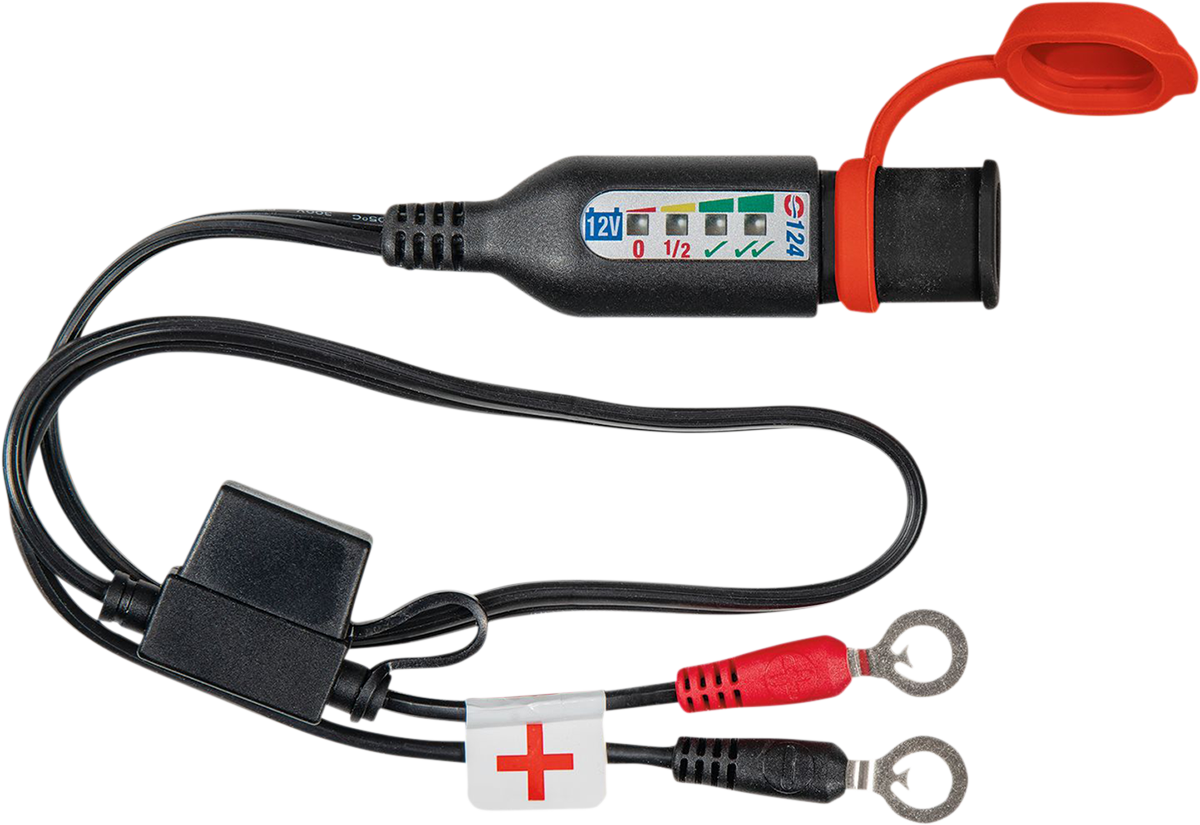 TECMATE Permanent Power Lead with Battery/Charge Status - 24" O-124
