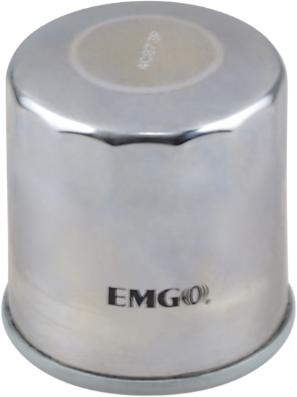 EMGO Micro-Tech Oil Filter - Chrome 10-82222