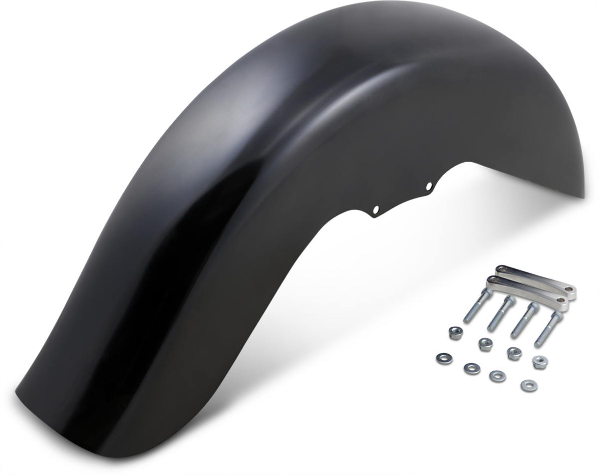 KLOCK WERKS Benchmark Front Fender - Non-Raked - Black - 21" - HD Touring/Trike KWF-01-0101-2014