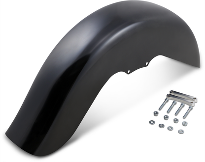 KLOCK WERKS Benchmark Front Fender - Non-Raked - Black - 21" - HD Touring/Trike KWF-01-0101-2014