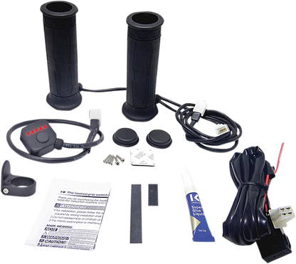 KOSO NORTH AMERICA 5 Level Twist Throttle Heated Grips - 1" AM10706G