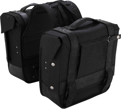BURLY BRAND Throw-Over Saddlebag - Black B15-1002B