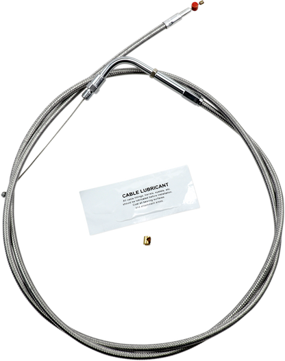 BARNETT Stainless Steel Throttle Cable - +12" - '90-'95 Touring 102303000812