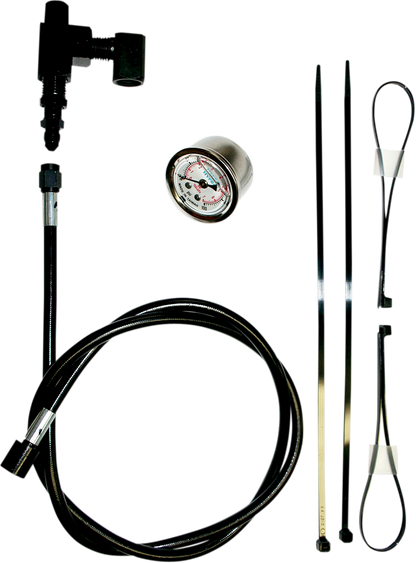 FEULING PARTS Remote Oil Pressure Gauge/Line Kit - Black - HD 9019