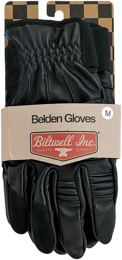 BILTWELL Belden Gloves - Black - 2XL 1505-0101-306