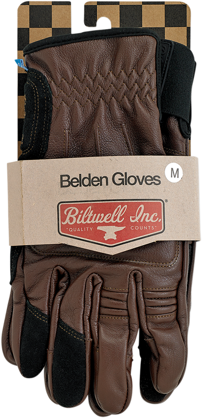 BILTWELL Belden Gloves - Chocolate/Black - XL 1505-0201-305
