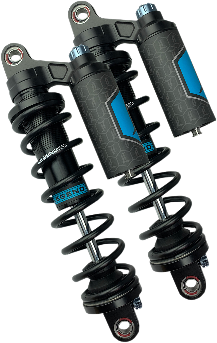 Legend Suspension Revo ARC Piggyback Shocks for Harley-Davidson Sportster (13 inch, Heavy Duty, Black) - Part 1310-1895