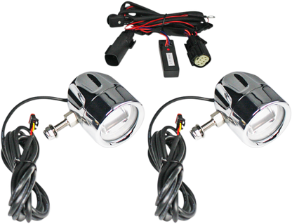 CUSTOM DYNAMICS Fog Light - Chrome - Clear Lens PB-FOG-BCM-C