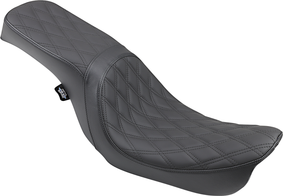 DRAG SPECIALTIES SEATS Predator 2-Up Seat - Double Diamond - Black - FXD/FLD '06-'17 0803-0541
