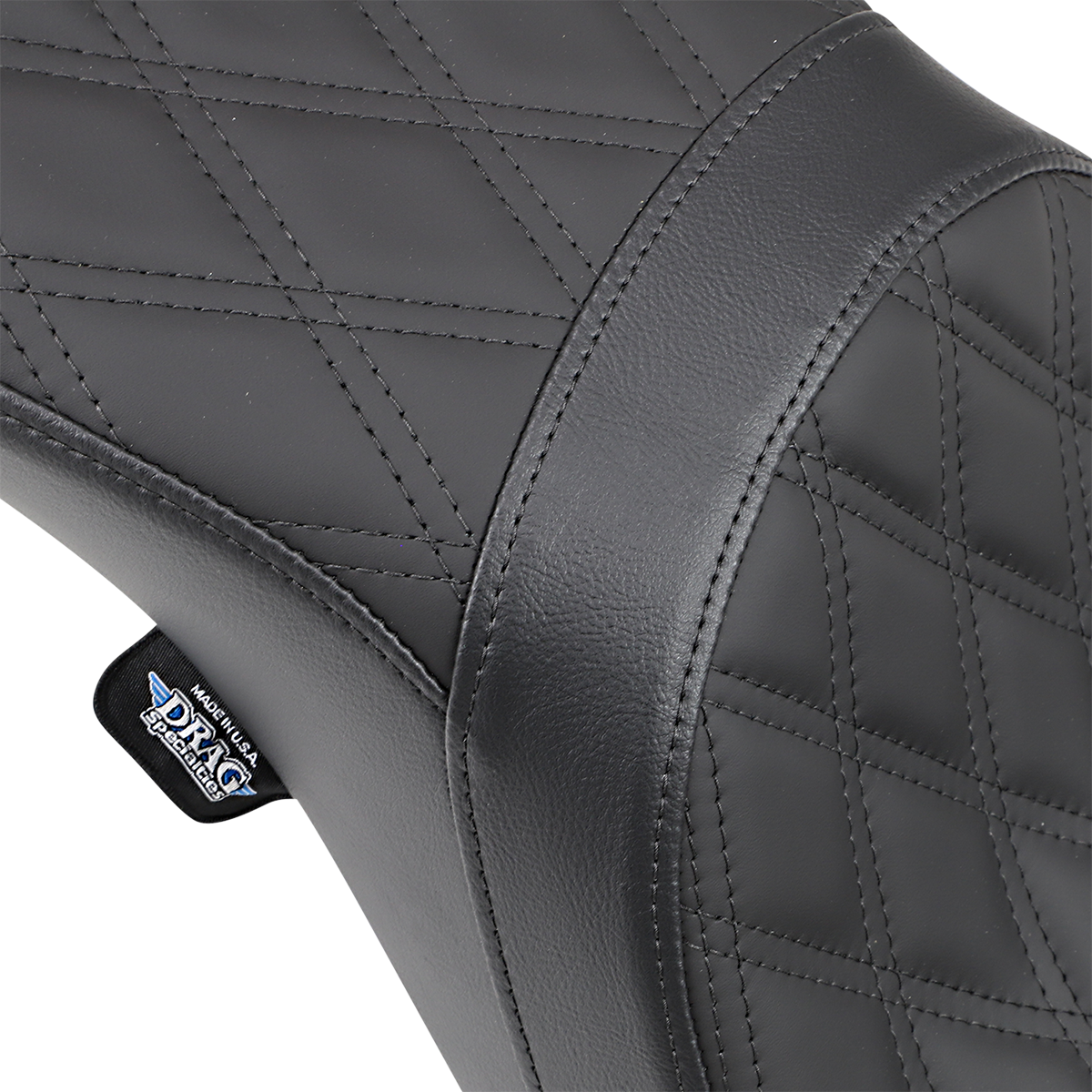 DRAG SPECIALTIES SEATS Predator 2-Up Seat - Double Diamond - Black - FXD/FLD '06-'17 0803-0541