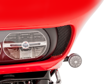 KLOCK WERKS Fairing Vent Screen - Round - Black - FLTR KWS-01-0368-B