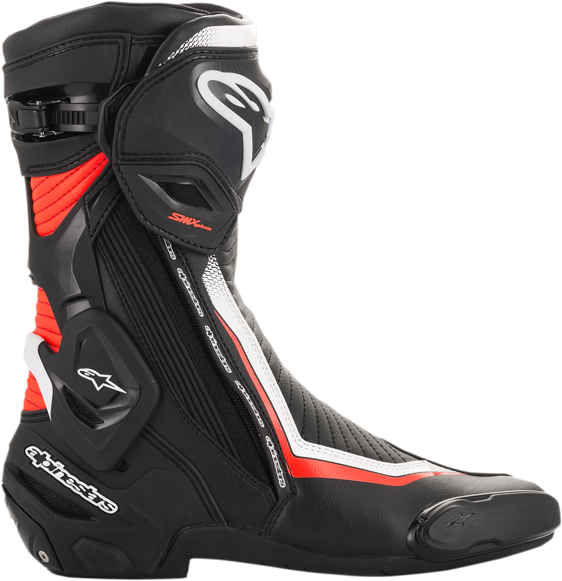 ALPINESTARS SMX Plus Boots - Black/White/Red Fluorescent - US 11.5 / EU 46 2221019-1231-46