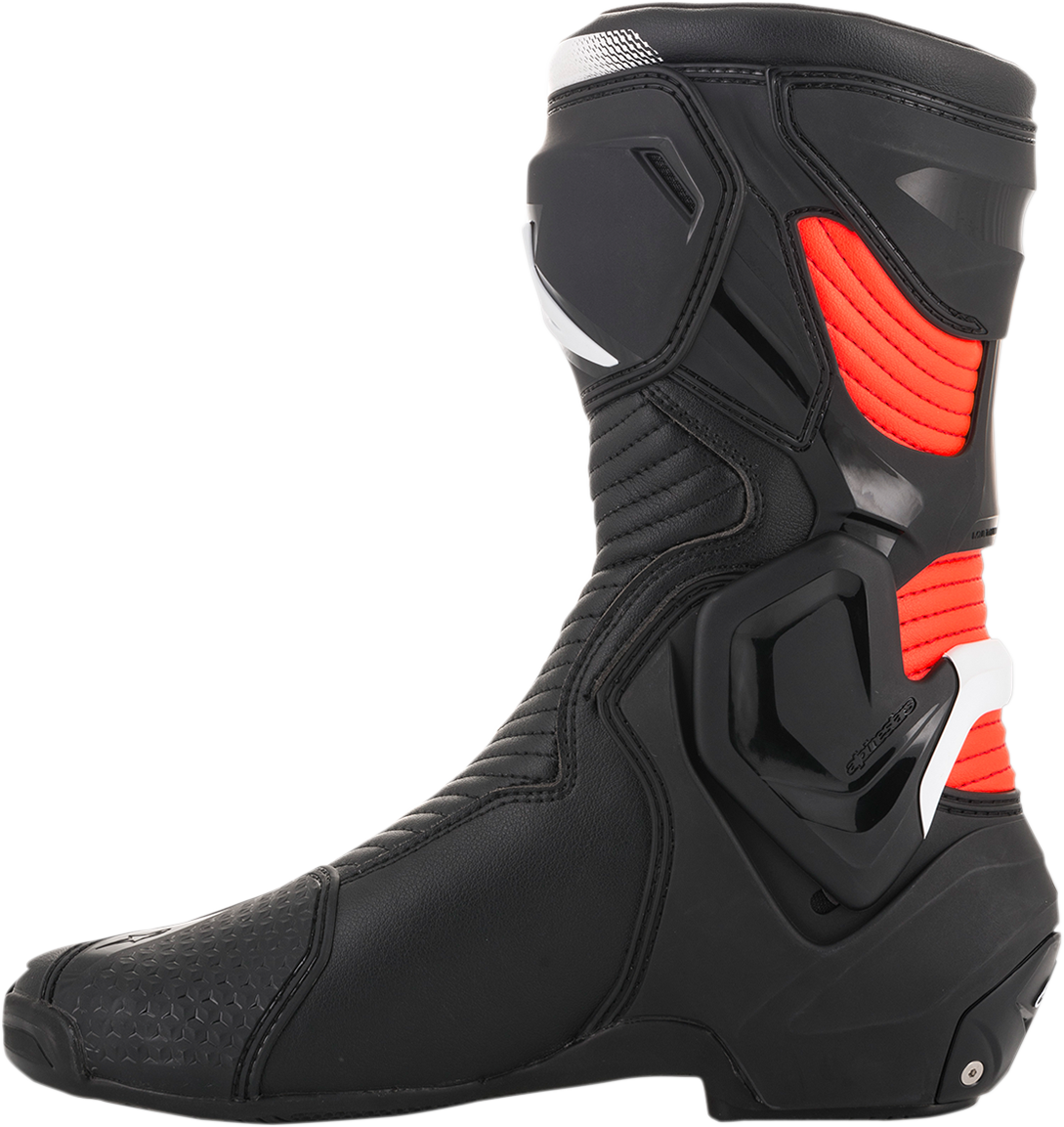 ALPINESTARS SMX Plus Boots - Black/White/Red Fluorescent - US 7.5 / EU 41 2221019-1231-41