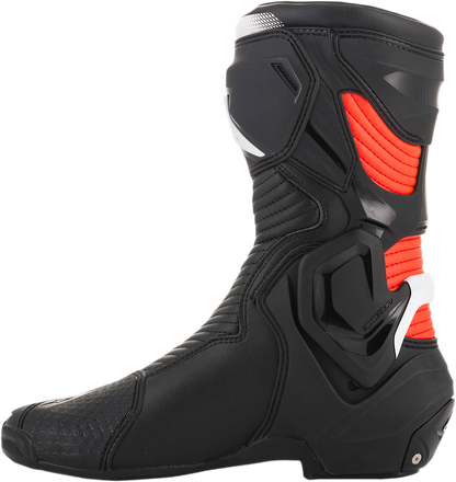 ALPINESTARS SMX Plus Boots - Black/White/Red Fluorescent - US 9.5 / EU 44 2221019-1231-44