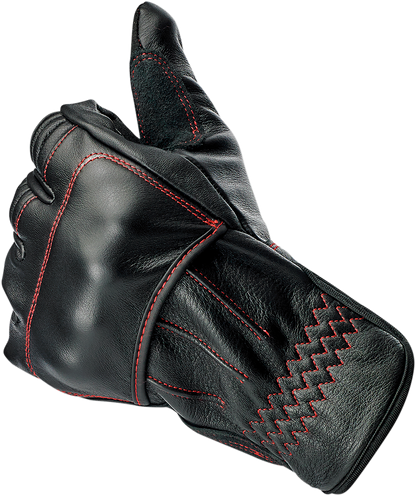 BILTWELL Belden Gloves - Redline - Large 1505-0108-304