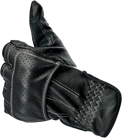BILTWELL Borrego Gloves - Black/Cement - Small 1506-0104-302
