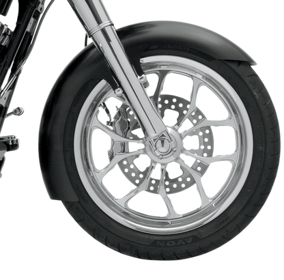 KLOCK WERKS Slicer Front Fender - Black - 16"-19" Wheel - HD Touring/Trike KWF-01-0102-2014