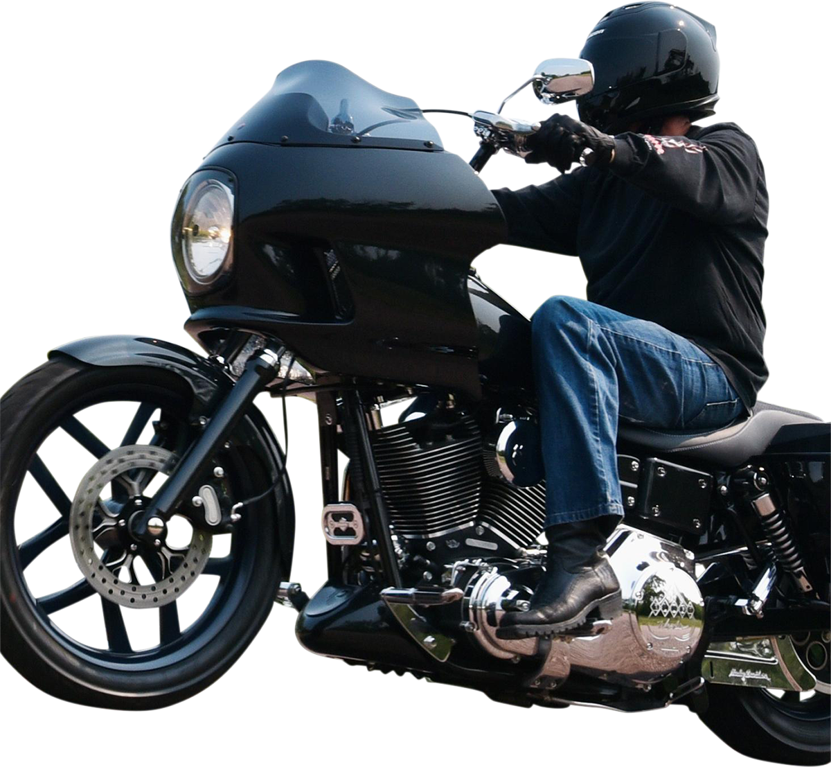 KLOCK WERKS Thickster Front Fender - Black - 16"-19" Wheel - HD Touring/Trike KWF-01-0110-2014