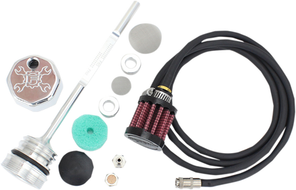 FEULING PARTS Vented Dipstick - Polished - M8 Touring/Trike 3087