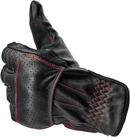 BILTWELL Borrego Gloves - Redline - Small 1506-0108-302